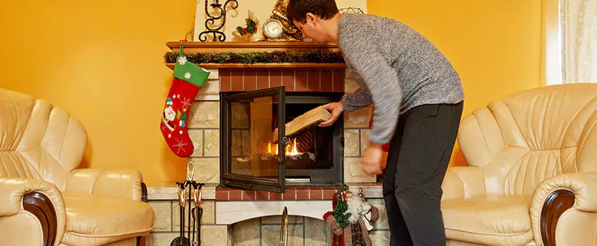 Rusted Metal Fireplace Restoration in Grandview, Missouri
